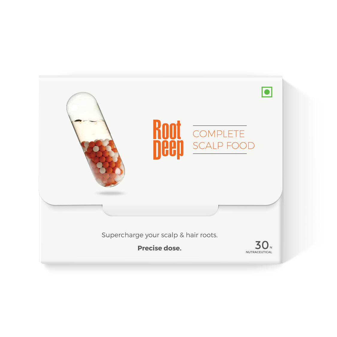 Root Deep Complete Scalp Food For Hair Fall Reduction, Hair Strengthening & Essential Nutrition (30 Day Supply)