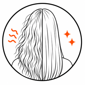 Smoothens Frizzy Hair