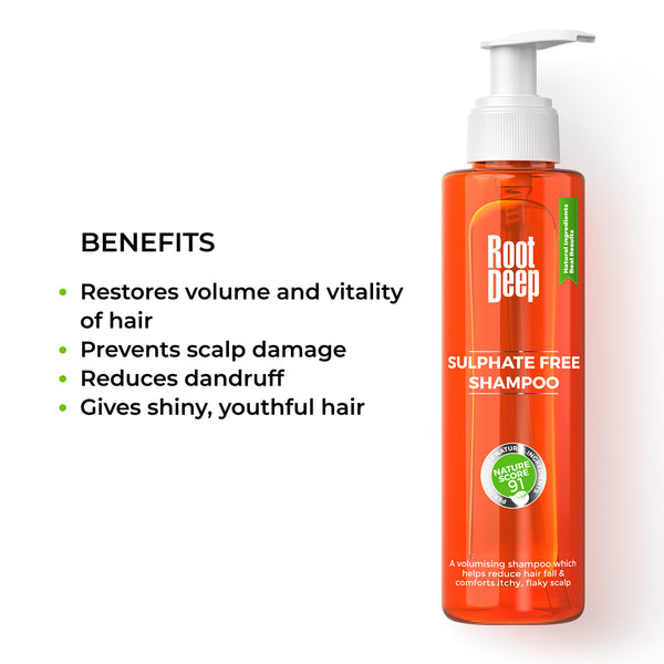 Root Deep Sulphate-Free Shampoo for Hair Fall Reduction (500 ML)